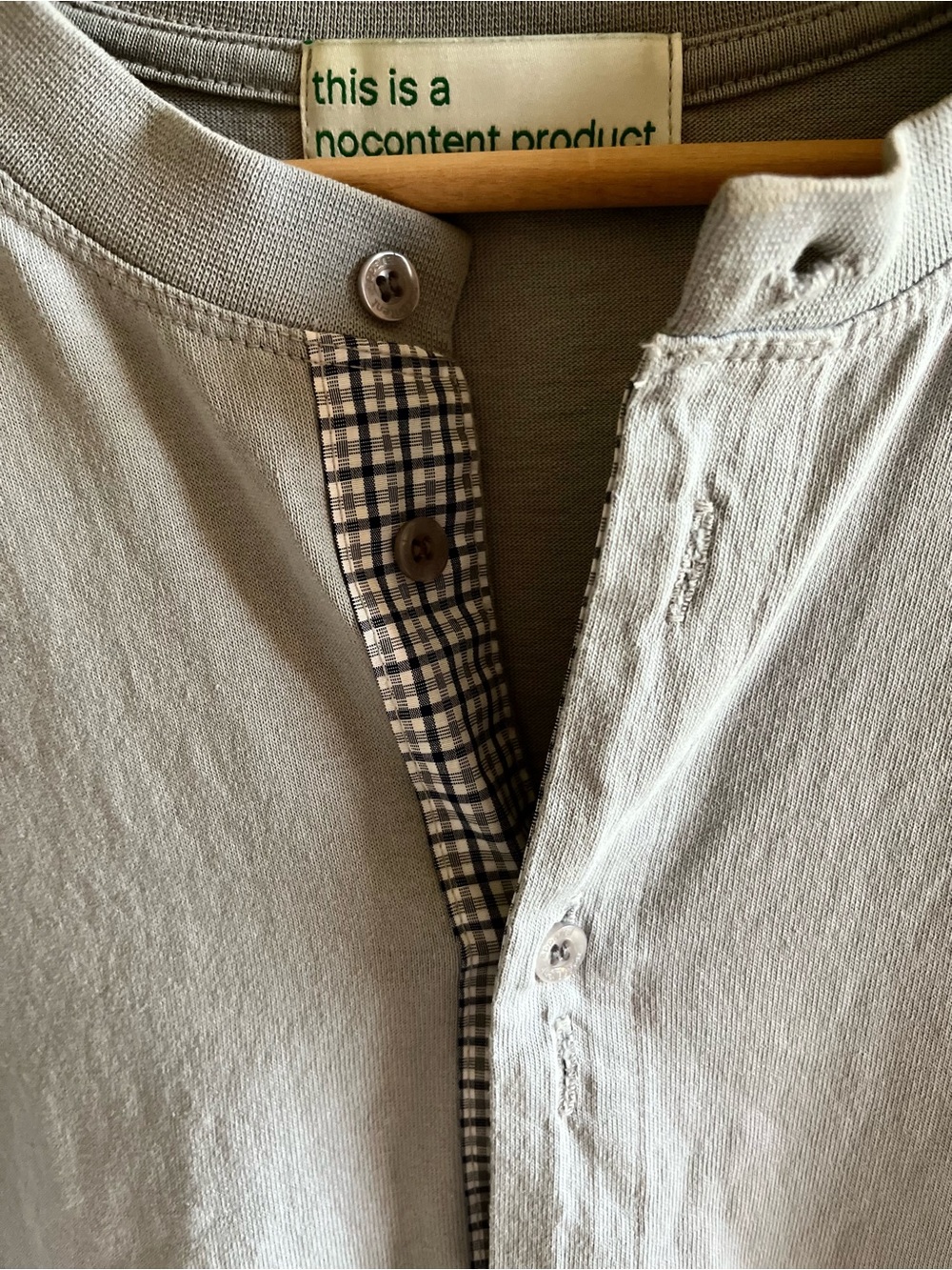 Light Blue Button Top - Picture 3 of 3
